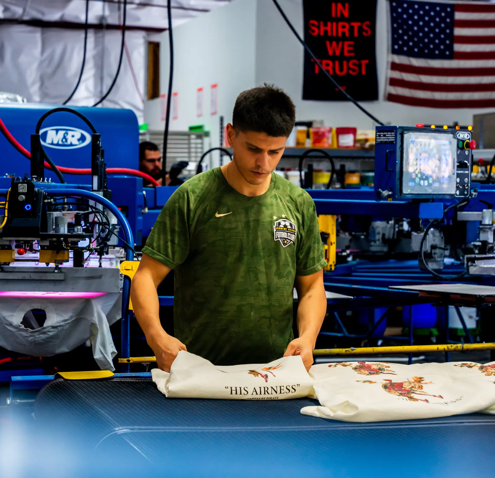 Quality inspection at Garment Decor - In Shirts We Trust