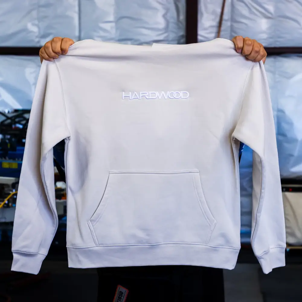 Puff embroidery on AS Colour relax hoodie