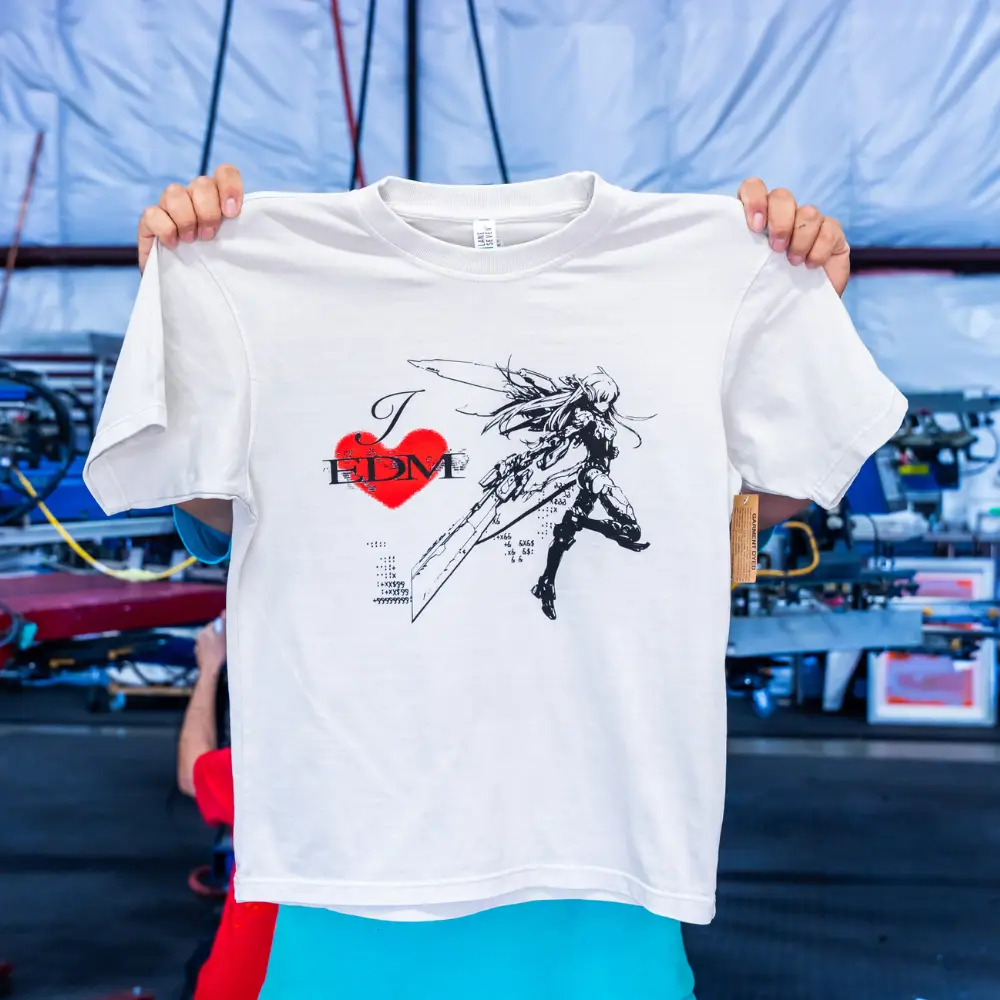 Custom streetwear printing on Lane Seven LS16005