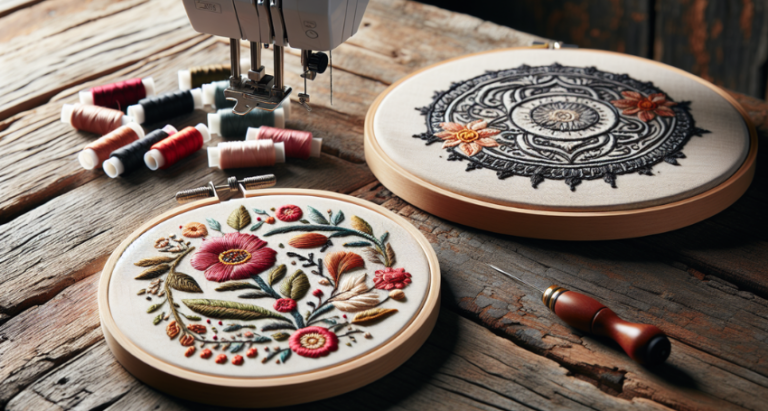 Machine Embroidery vs. Hand Embroidery