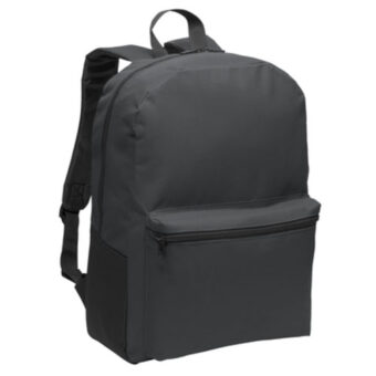 This is a photo of a charcoal Port Authority Value Backpack.